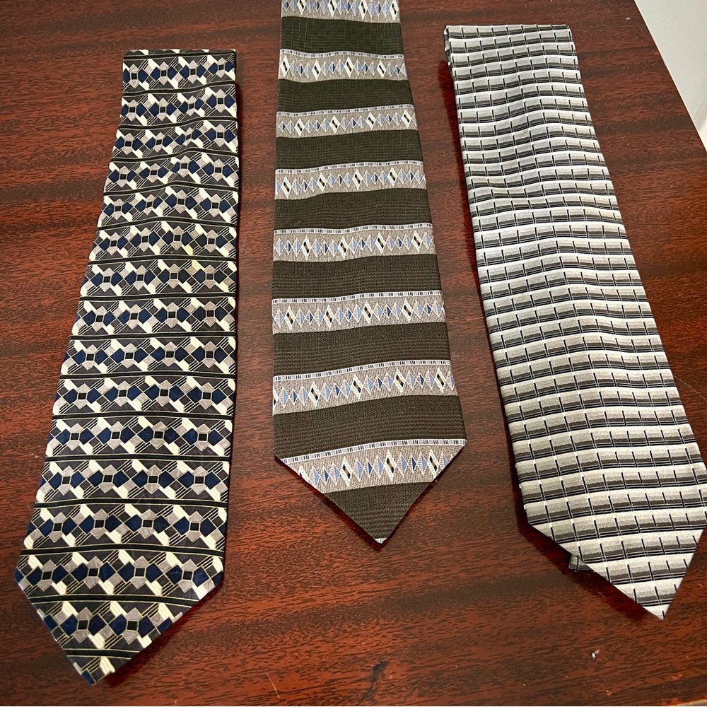 Allyn Saint George, Roberto Villini, Gianfranco Ruffini-Men’s Ties Couture, Silk